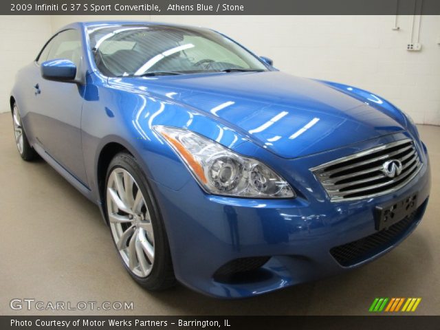 2009 Infiniti G 37 S Sport Convertible in Athens Blue