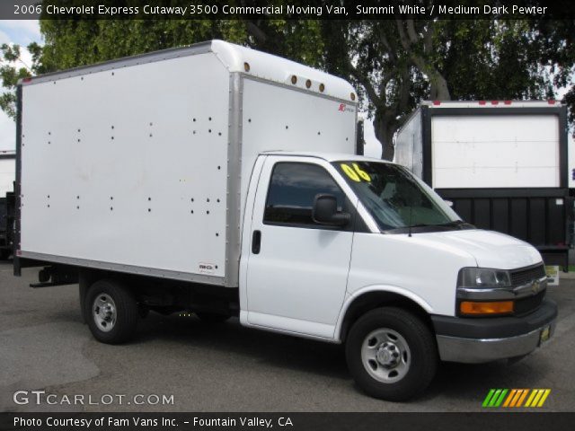 2006 Chevrolet Express Cutaway 3500 Commercial Moving Van in Summit White