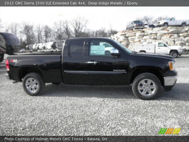 2013 GMC Sierra 1500 SLE Extended Cab 4x4 in Deep Indigo Metallic