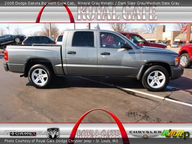2008 Dodge Dakota Big Horn Crew Cab in Mineral Gray Metallic