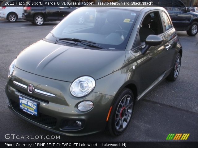 2012 Fiat 500 Sport in Verde Oliva (Green)