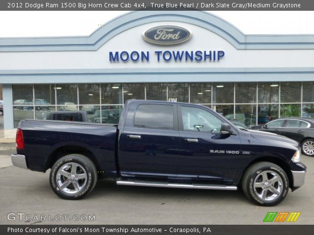 2012 Dodge Ram 1500 Big Horn Crew Cab 4x4 in True Blue Pearl