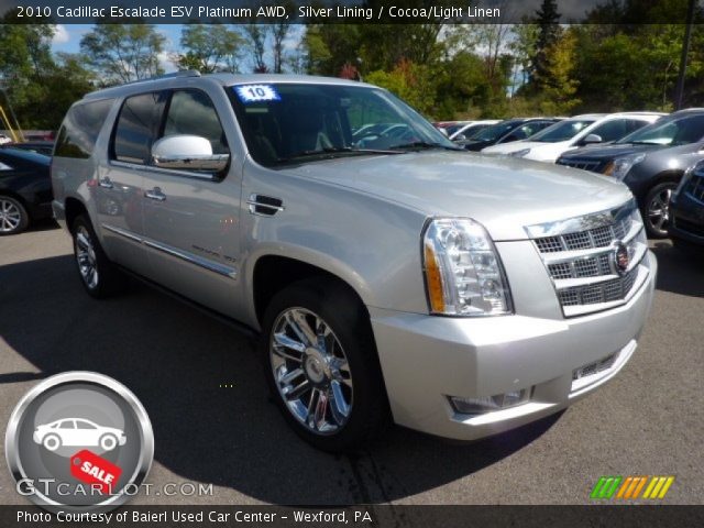 2010 Cadillac Escalade ESV Platinum AWD in Silver Lining