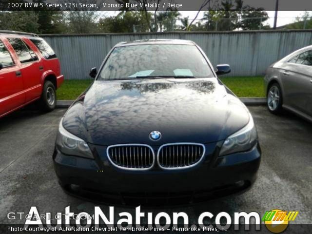 2007 BMW 5 Series 525i Sedan in Monaco Blue Metallic
