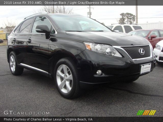 2010 Lexus RX 350 AWD in Obsidian Black
