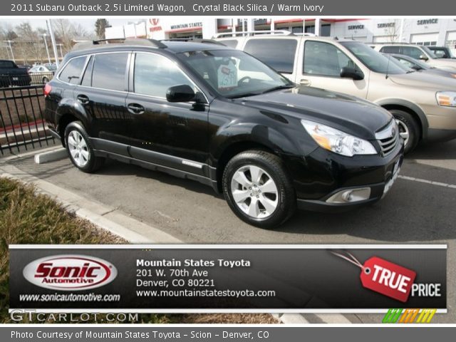 2011 Subaru Outback 2.5i Limited Wagon in Crystal Black Silica