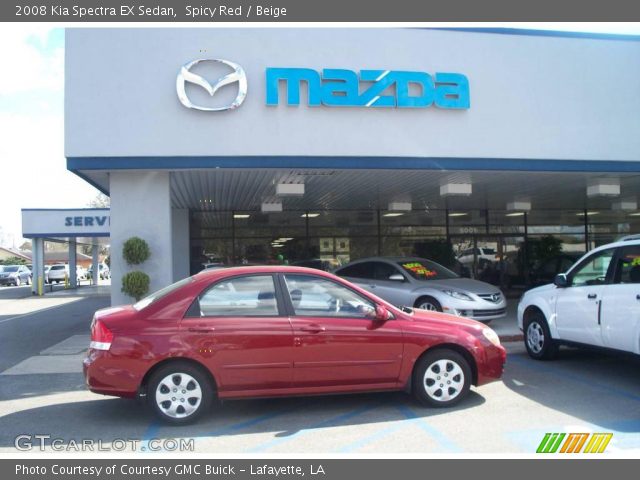 2008 Kia Spectra EX Sedan in Spicy Red