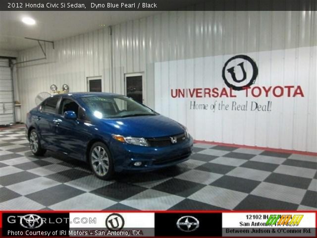 2012 Honda Civic Si Sedan in Dyno Blue Pearl