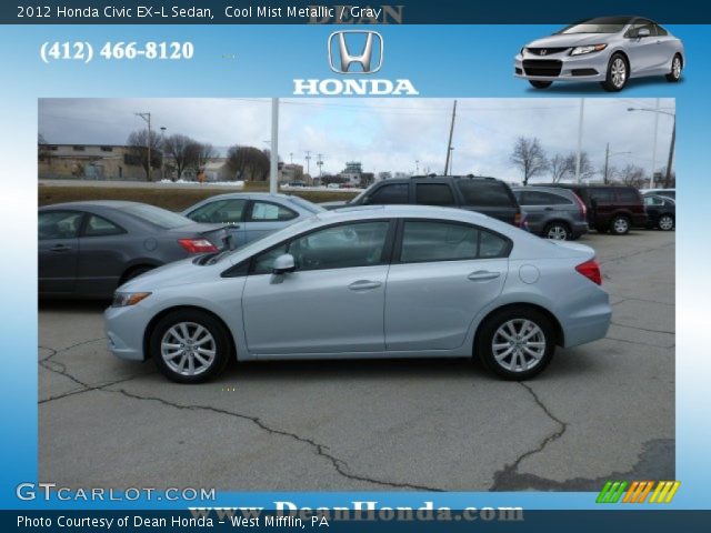 2012 Honda Civic EX-L Sedan in Cool Mist Metallic