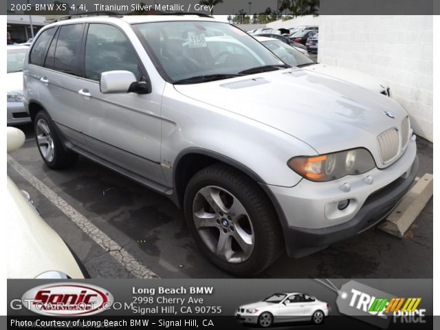 2005 BMW X5 4.4i in Titanium Silver Metallic