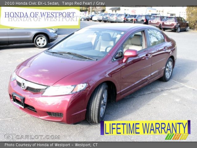 2010 Honda Civic EX-L Sedan in Tango Red Pearl