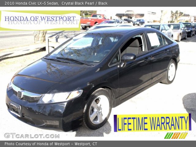 2010 Honda Civic LX-S Sedan in Crystal Black Pearl