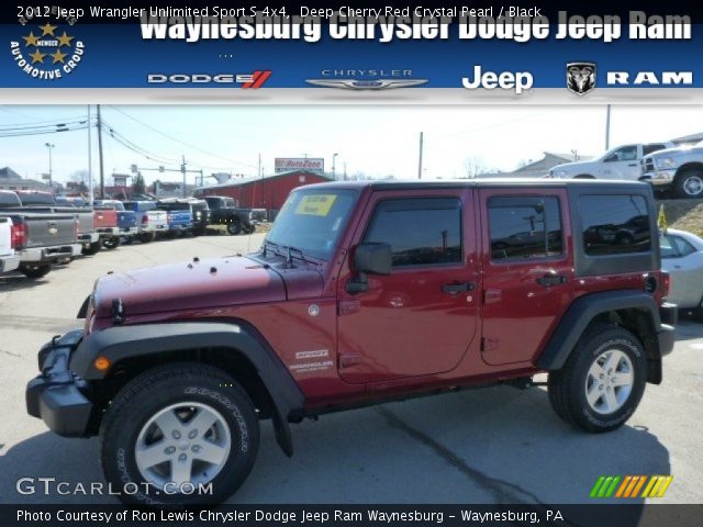 2012 Jeep Wrangler Unlimited Sport S 4x4 in Deep Cherry Red Crystal Pearl
