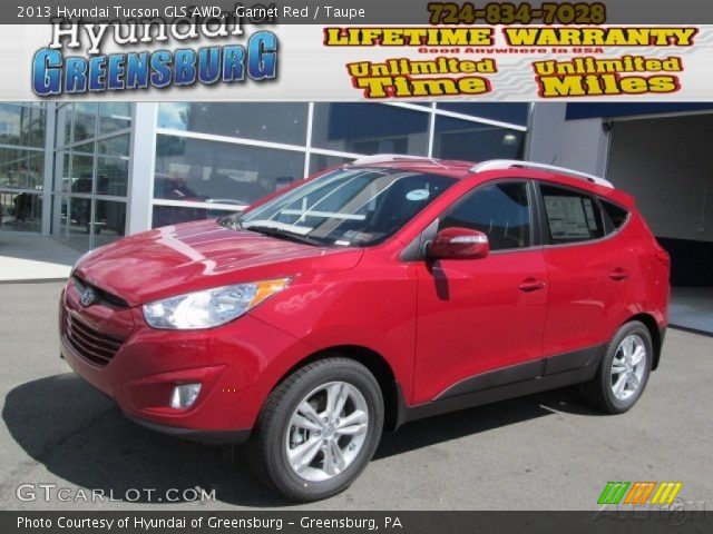 2013 Hyundai Tucson GLS AWD in Garnet Red