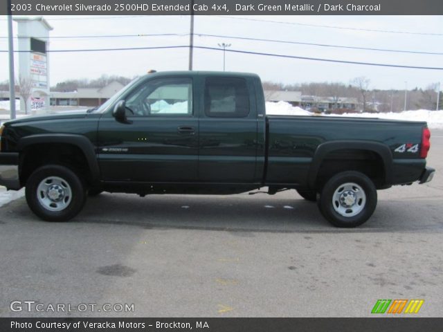 2003 Chevrolet Silverado 2500HD Extended Cab 4x4 in Dark Green Metallic