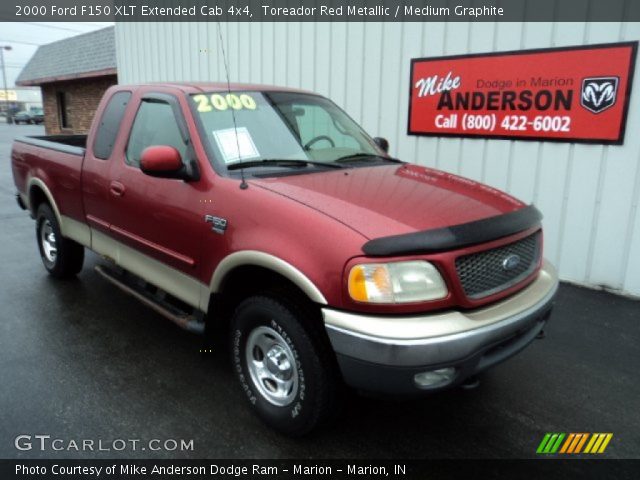2000 Ford F150 XLT Extended Cab 4x4 in Toreador Red Metallic