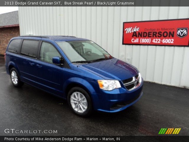 2013 Dodge Grand Caravan SXT in Blue Streak Pearl