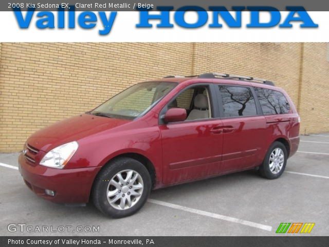 2008 Kia Sedona EX in Claret Red Metallic