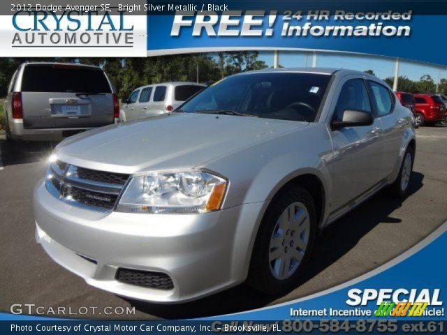2012 Dodge Avenger SE in Bright Silver Metallic