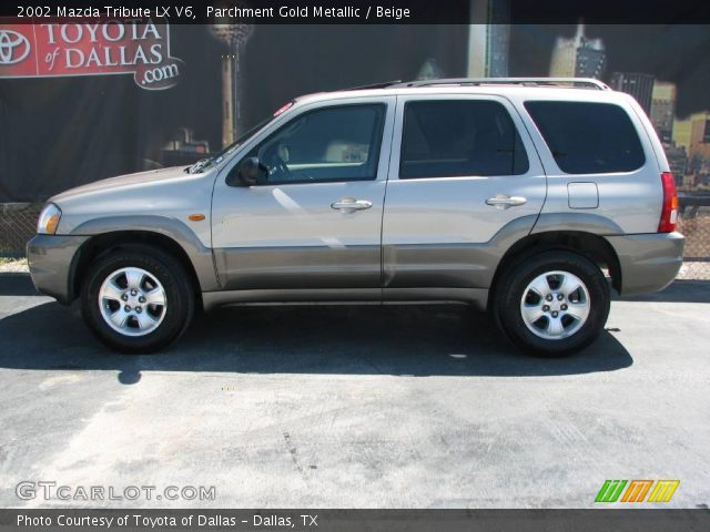 2002 Mazda Tribute LX V6 in Parchment Gold Metallic