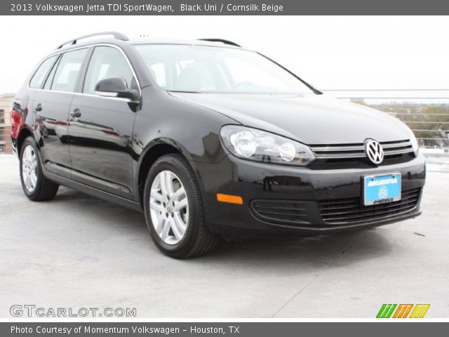 2013 Volkswagen Jetta TDI SportWagen in Black Uni