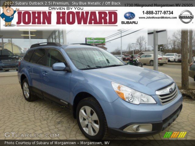 2012 Subaru Outback 2.5i Premium in Sky Blue Metallic