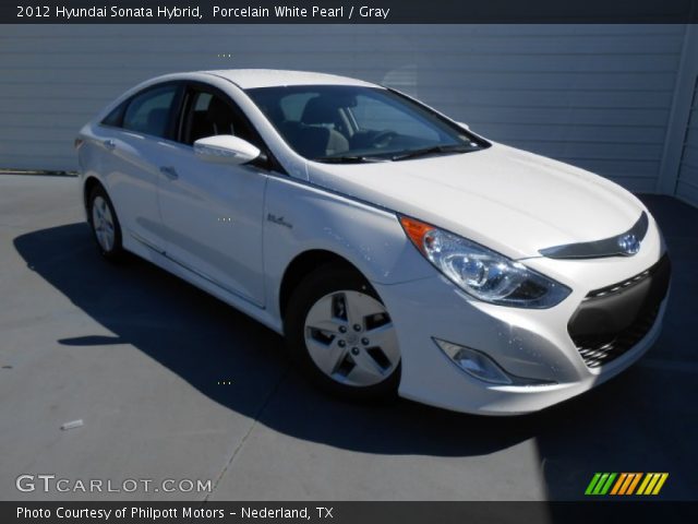 2012 Hyundai Sonata Hybrid in Porcelain White Pearl
