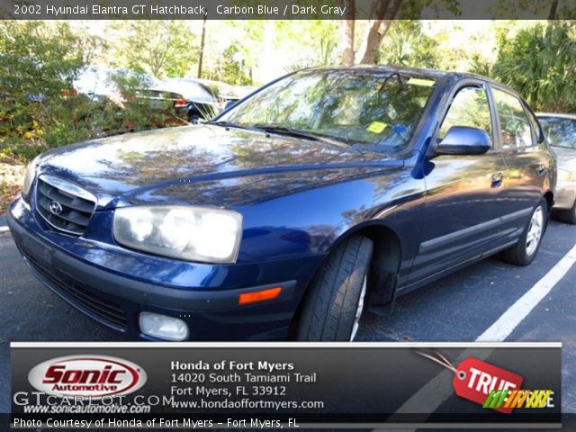 2002 Hyundai Elantra GT Hatchback in Carbon Blue