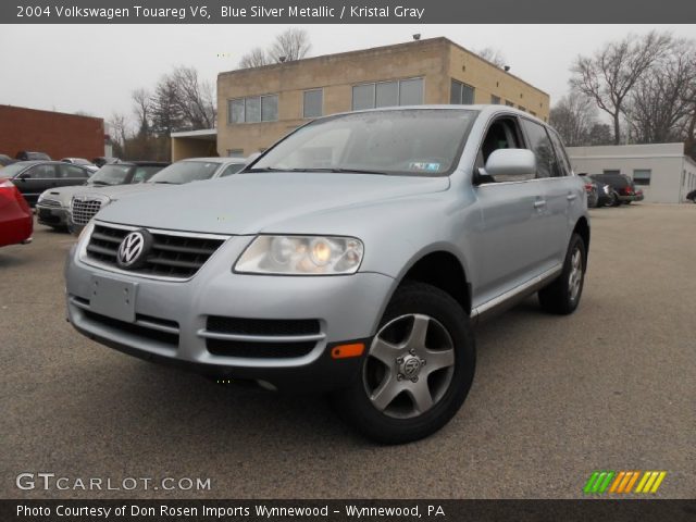 2004 Volkswagen Touareg V6 in Blue Silver Metallic