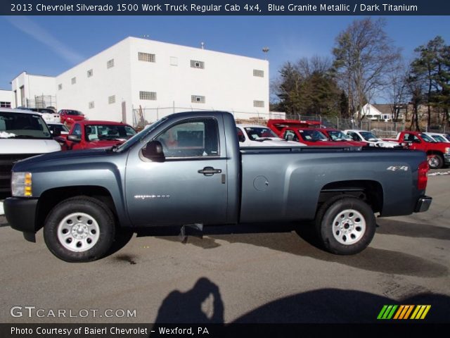 2013 Chevrolet Silverado 1500 Work Truck Regular Cab 4x4 in Blue Granite Metallic