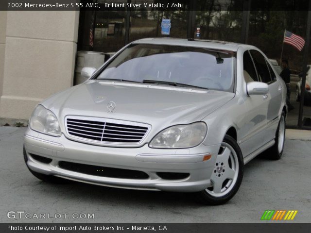 2002 Mercedes-Benz S 55 AMG in Brilliant Silver Metallic