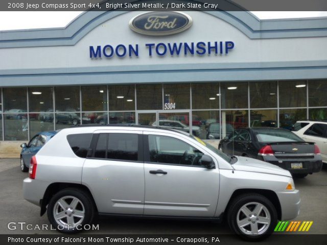 2008 Jeep Compass Sport 4x4 in Bright Silver Metallic