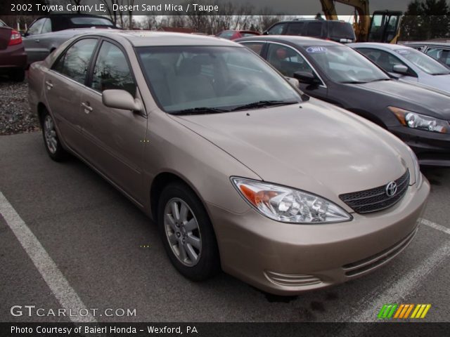2002 Toyota Camry LE in Desert Sand Mica