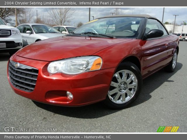 2004 Chrysler Sebring Limited Convertible in Inferno Red Pearl