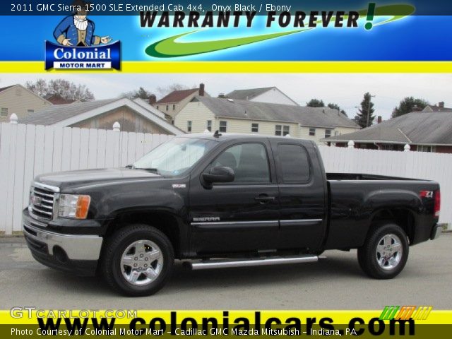 2011 GMC Sierra 1500 SLE Extended Cab 4x4 in Onyx Black