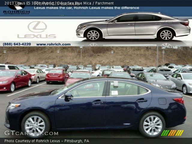 2013 Lexus ES 300h Hybrid in Deep Sea Blue Mica