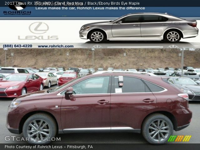 2013 Lexus RX 350 AWD in Claret Red Mica