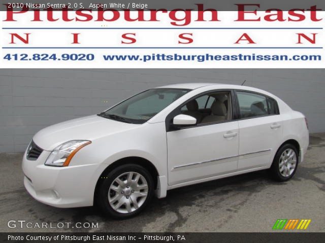 2010 Nissan Sentra 2.0 S in Aspen White