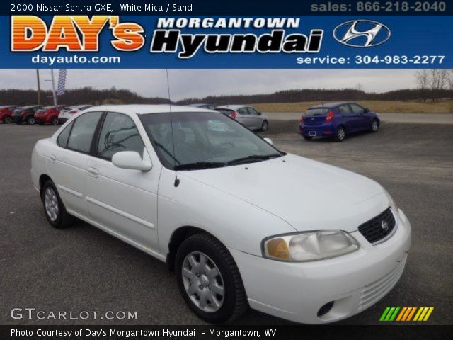 2000 Nissan Sentra GXE in White Mica