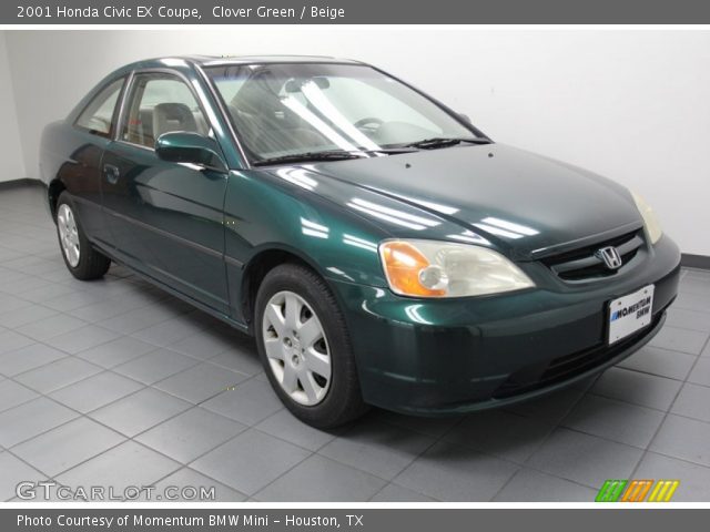 2001 Honda Civic EX Coupe in Clover Green