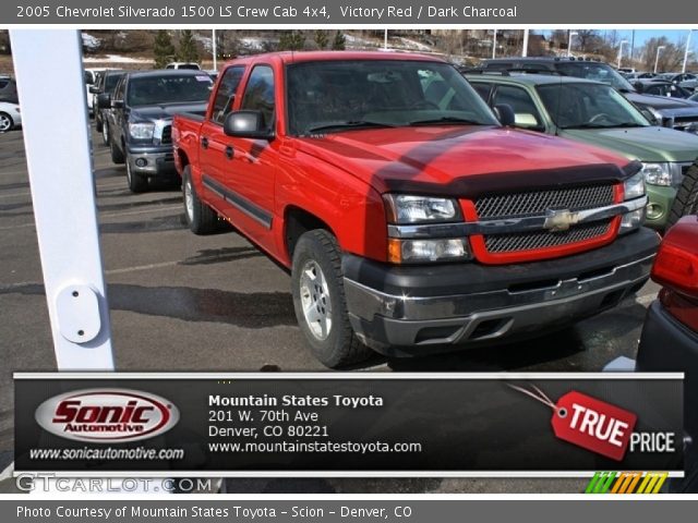 2005 Chevrolet Silverado 1500 LS Crew Cab 4x4 in Victory Red