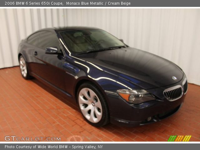 2006 BMW 6 Series 650i Coupe in Monaco Blue Metallic