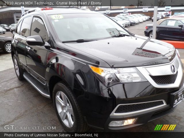 2010 Acura MDX Technology in Crystal Black Pearl