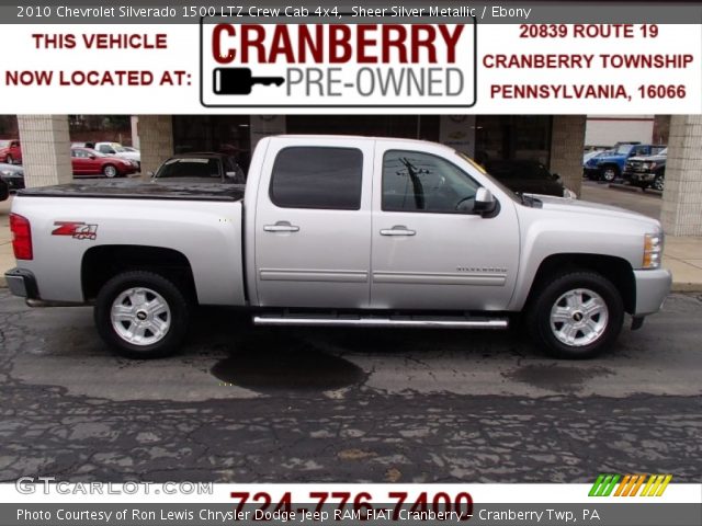2010 Chevrolet Silverado 1500 LTZ Crew Cab 4x4 in Sheer Silver Metallic
