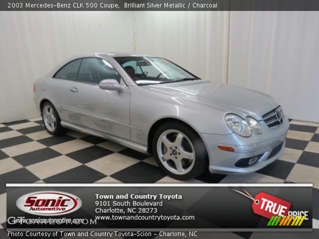 2003 Mercedes-Benz CLK 500 Coupe in Brilliant Silver Metallic