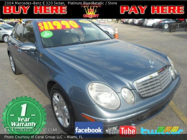 2004 Mercedes-Benz E 320 Sedan in Platinum Blue Metallic