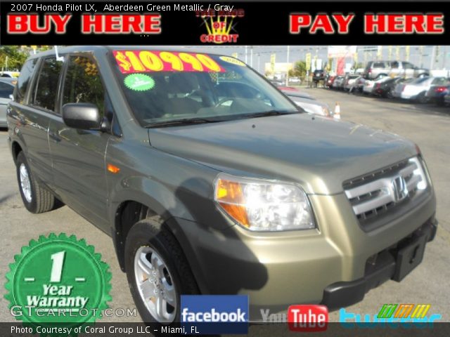 2007 Honda Pilot LX in Aberdeen Green Metallic