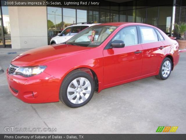 2008 Subaru Impreza 2.5i Sedan in Lightning Red