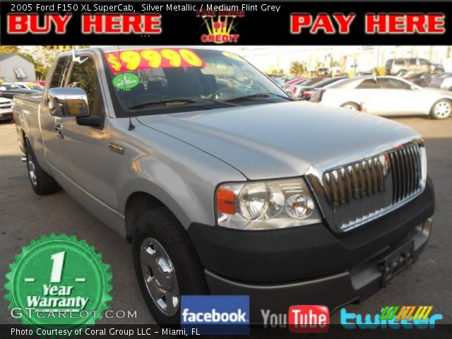 2005 Ford F150 XL SuperCab in Silver Metallic