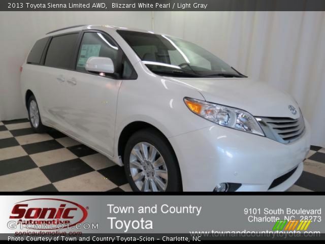 2013 Toyota Sienna Limited AWD in Blizzard White Pearl